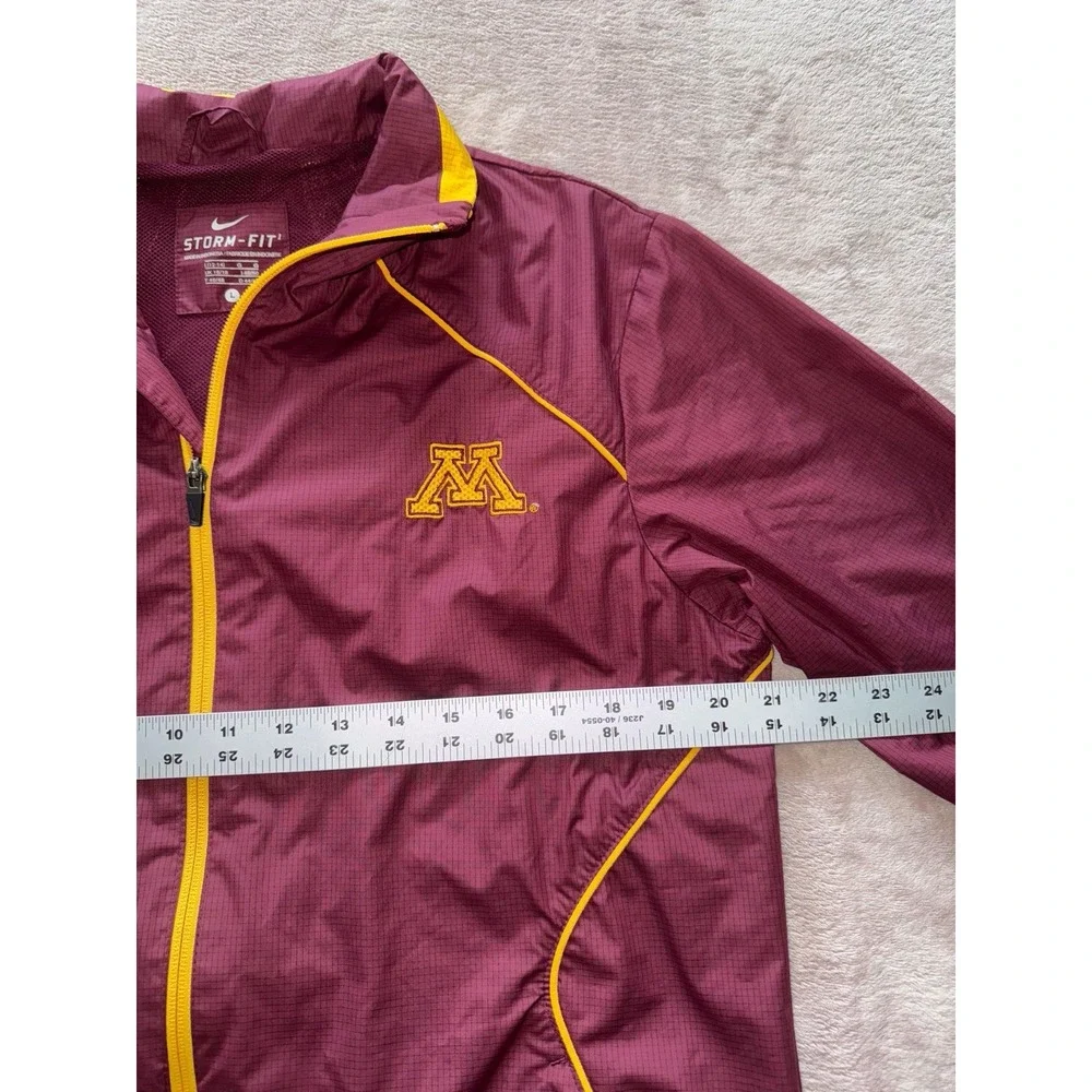 Minnesota Jacket Adult Nike Golden‎ Gophers Storm Football Windbreaker Mens Sz L